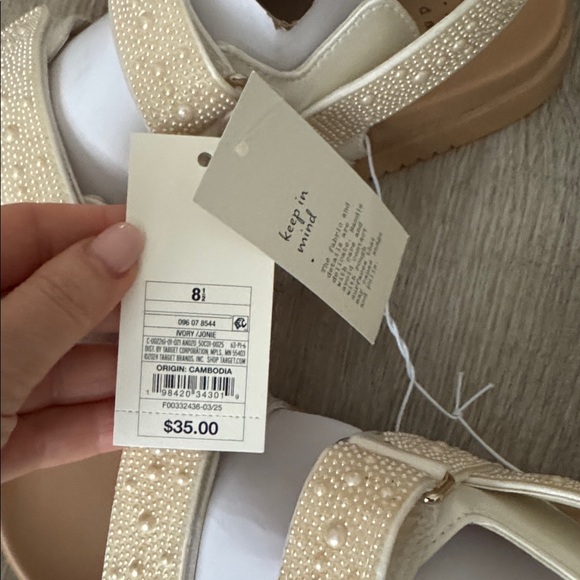 A New Day Pearl Embellished Sandals - Picture 4 of 4